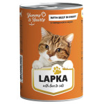 Lapka Cat Food With Beef 415qr