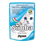 Simba Cat Pouch with Trota e Merluzzo 100gr